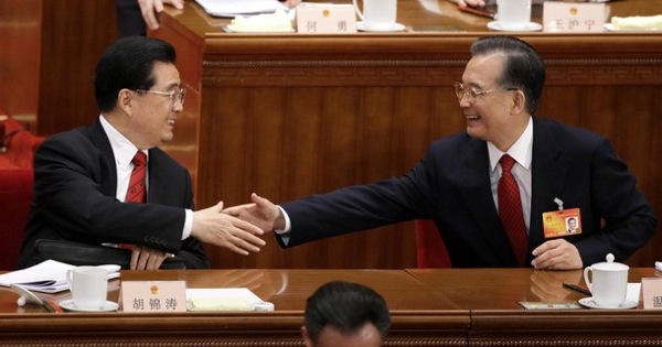 Премьер Госсовета КНР Вэнь Цзябао и президент Китая Ху Дзиньтао