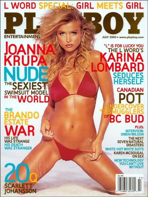 Джоанна Крупа на обложке Playboy 2005 года
