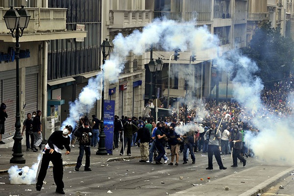  всеобщая забастовка в греческой столице