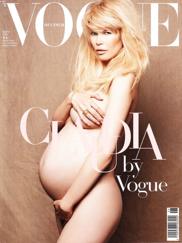 Pregnant Claudia Schiffer - Vogue Deutsch