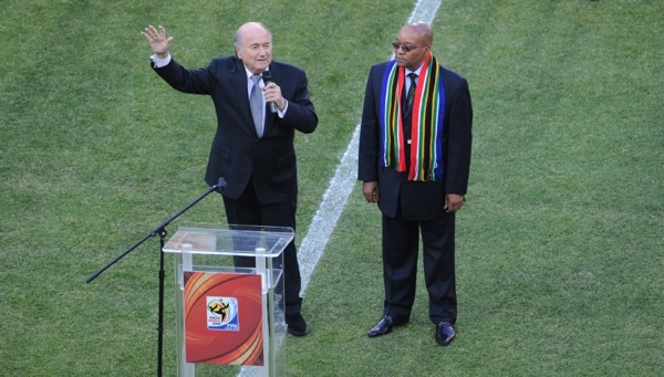 World Cup 2010 South Africa - Sepp Blatter and Jacob Zuma