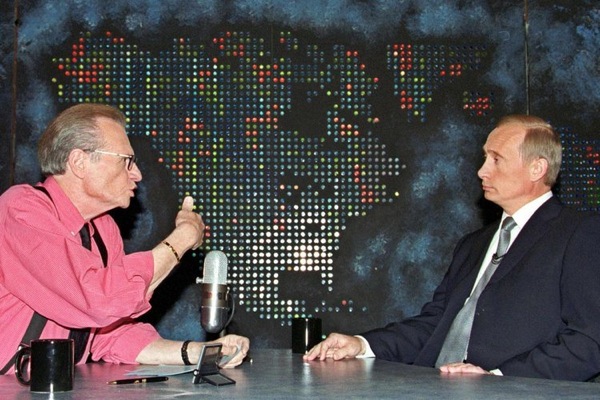 Ларри Кинг и Владимир Путин