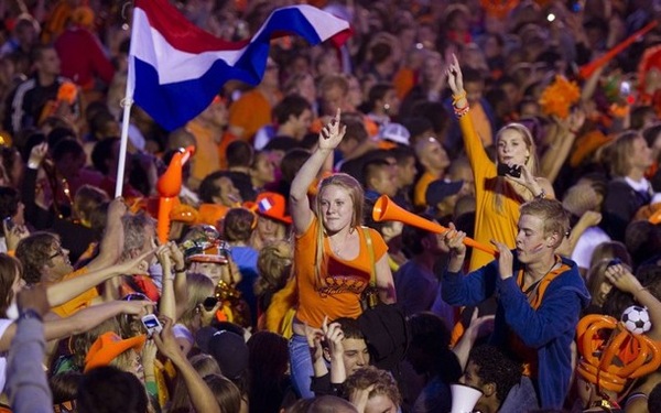 Dutch fans in Amsterdam