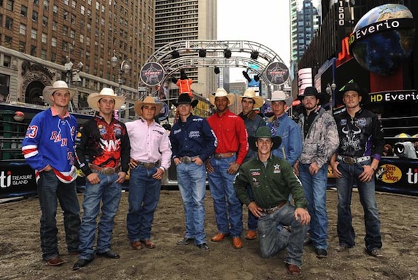 PBR's Built Ford Tough Road To Las Vegas in Times Square