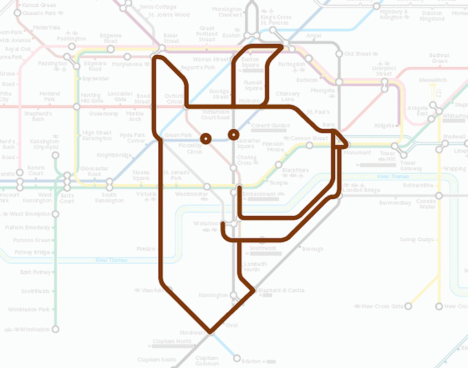 Животные лондонского метро