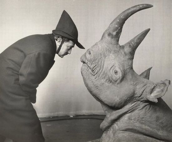 Salvador Dali and rhinoceros.jpg