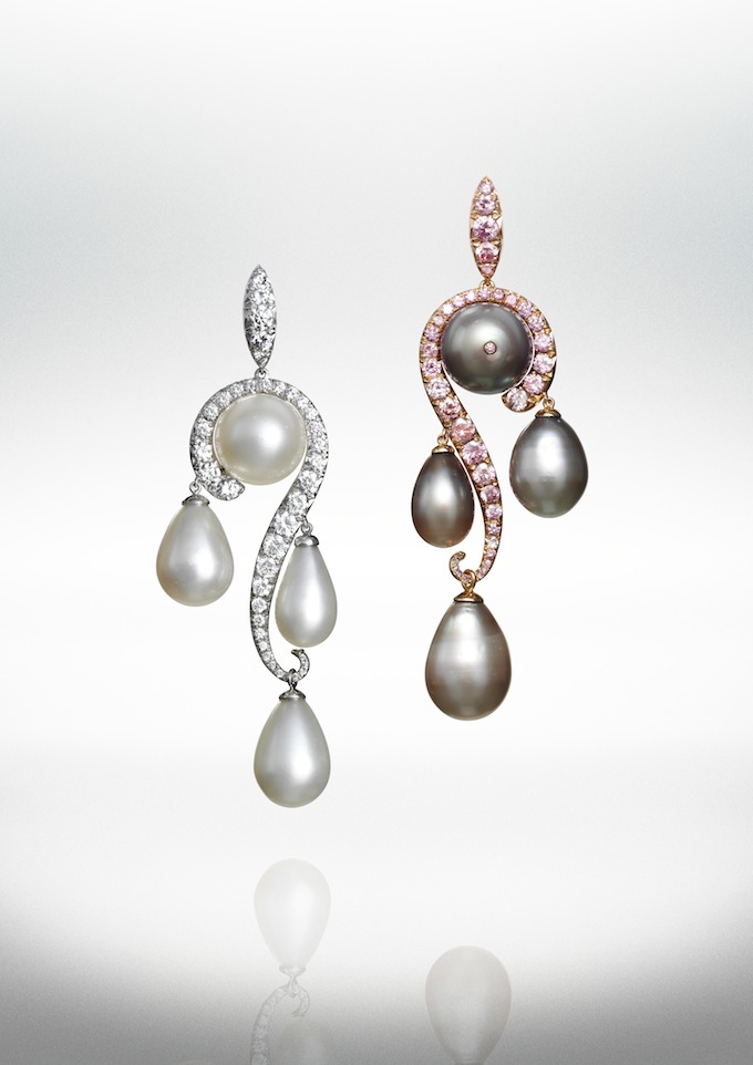 White and grey natural pearls and diamonds earrings.jpg