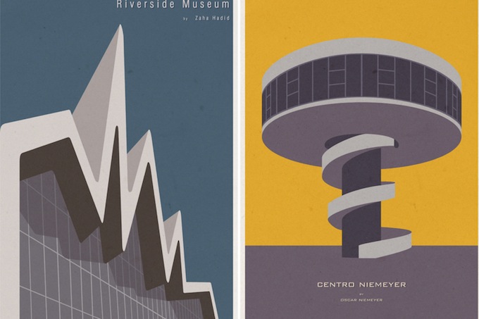 Архитектурные иллюстрации знаменитых зданий André Chiote