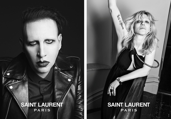 Рок-музыканты в рекламной кампании Saint Laurent