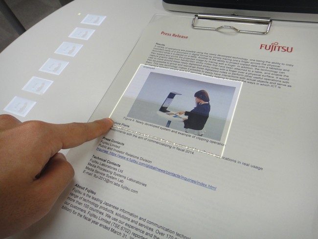 Fujitsu превратит бумагу в сенсорный экран