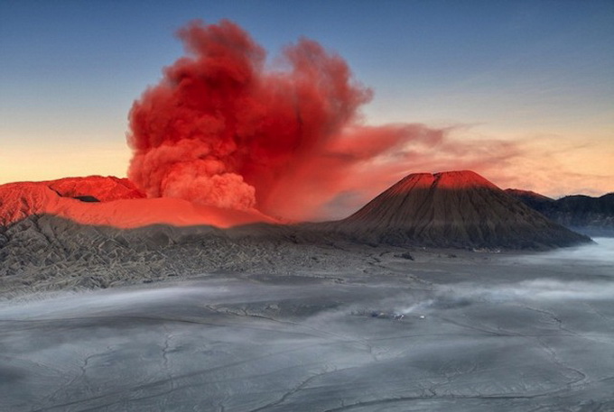 Вулкан Бромо в Индонезии 