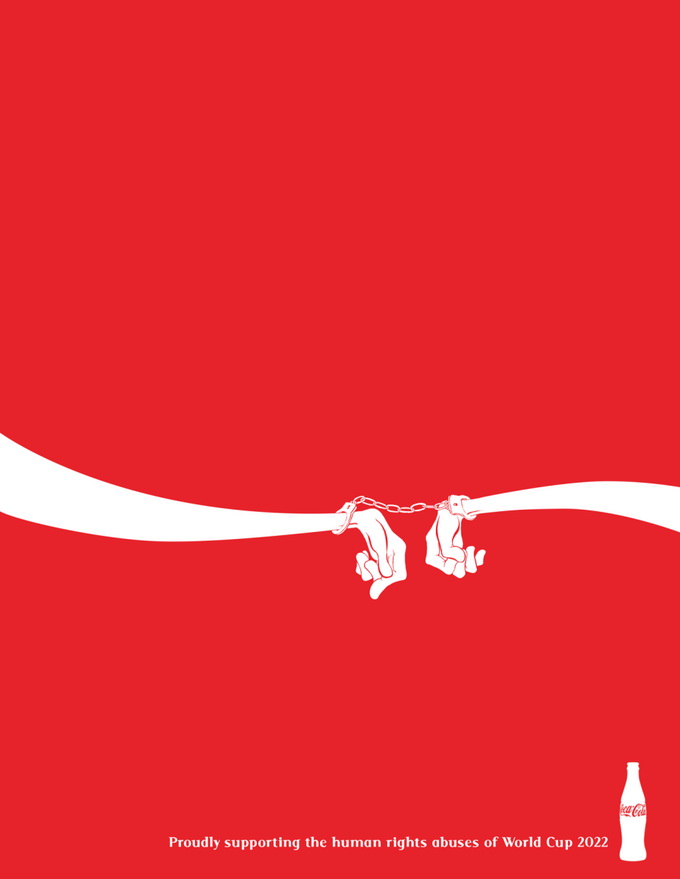 Анти-логотипы против Чемпионата мира по футболу в Катаре 2022