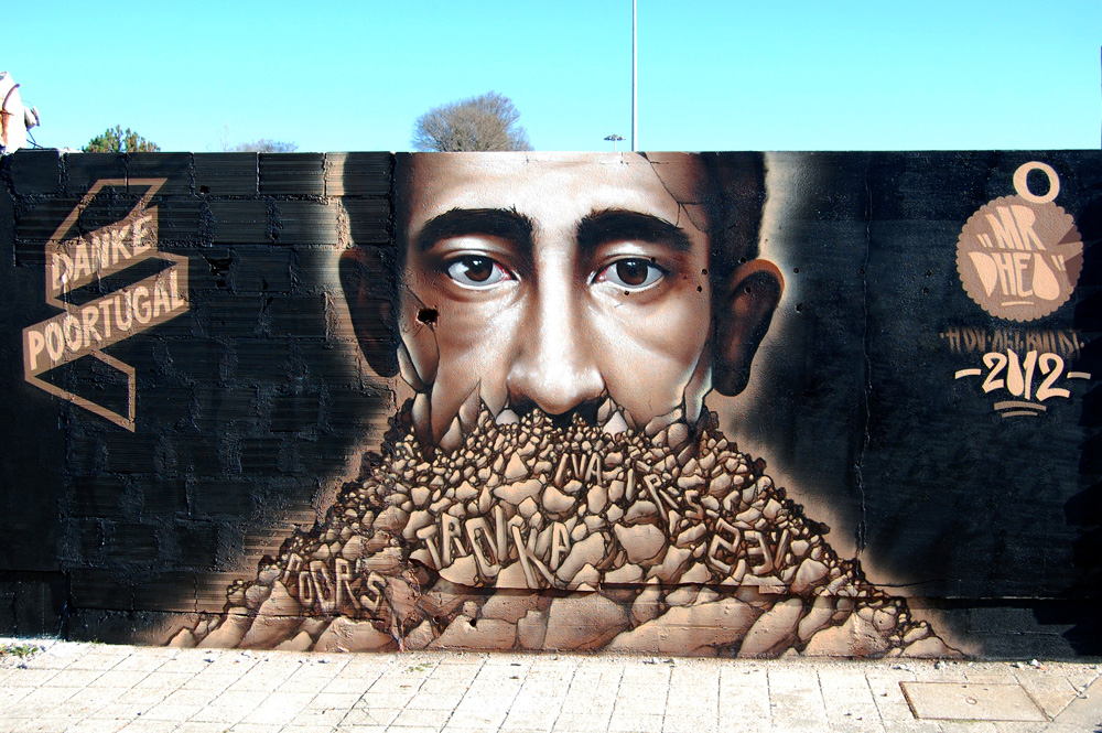 Удивительные работы уличного португальского художника. ФОТО