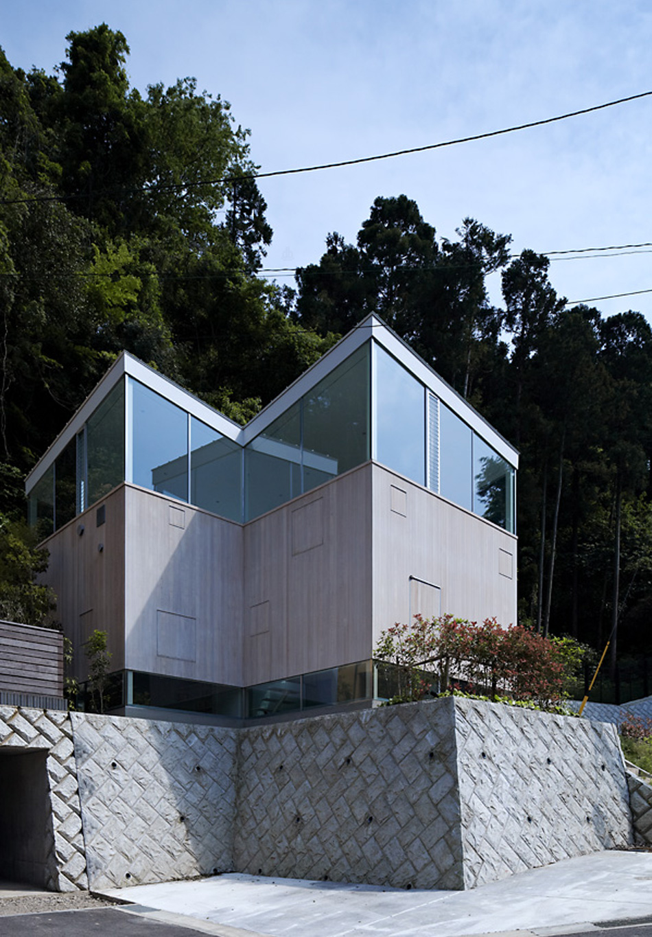 Дом-минимализм в лесу Японии. ФОТО