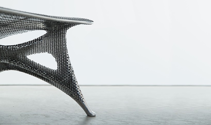 Стул из алюминия напечатанный на 3D принтере. ФОТО