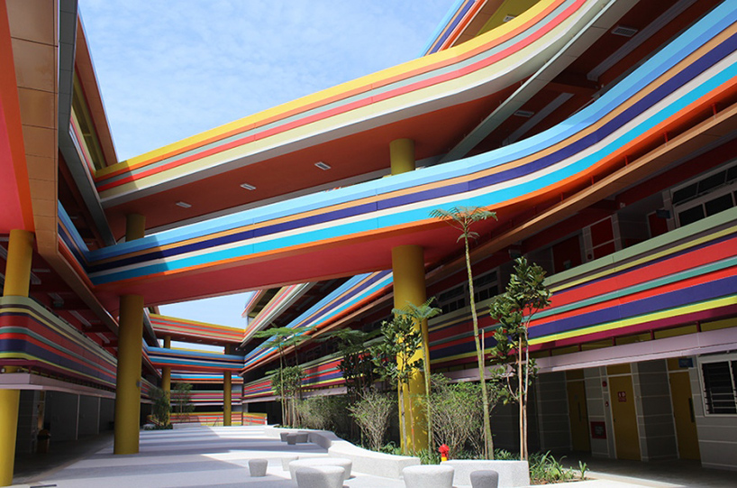 Школа-радуга в Сингапуре от австралийской студии. ФОТО
